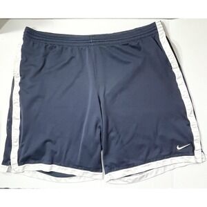 Vintage Nike Basketball Shorts Men's 3XL Navy Blue Gym Workout Pockets BroCore
